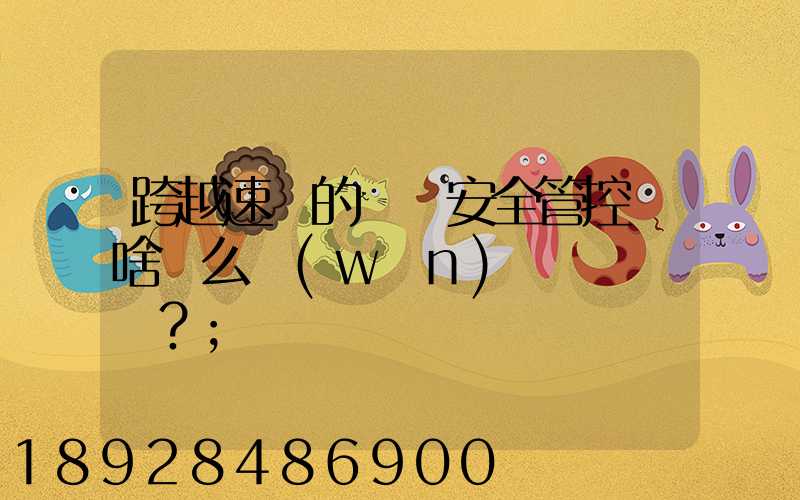 跨越速運的運輸安全管控為啥這么穩(wěn)？